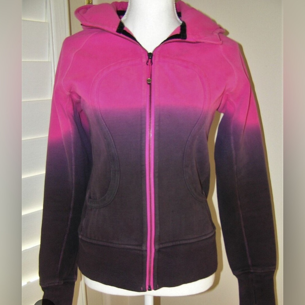 Women's Pink and Black Ombre Jacket